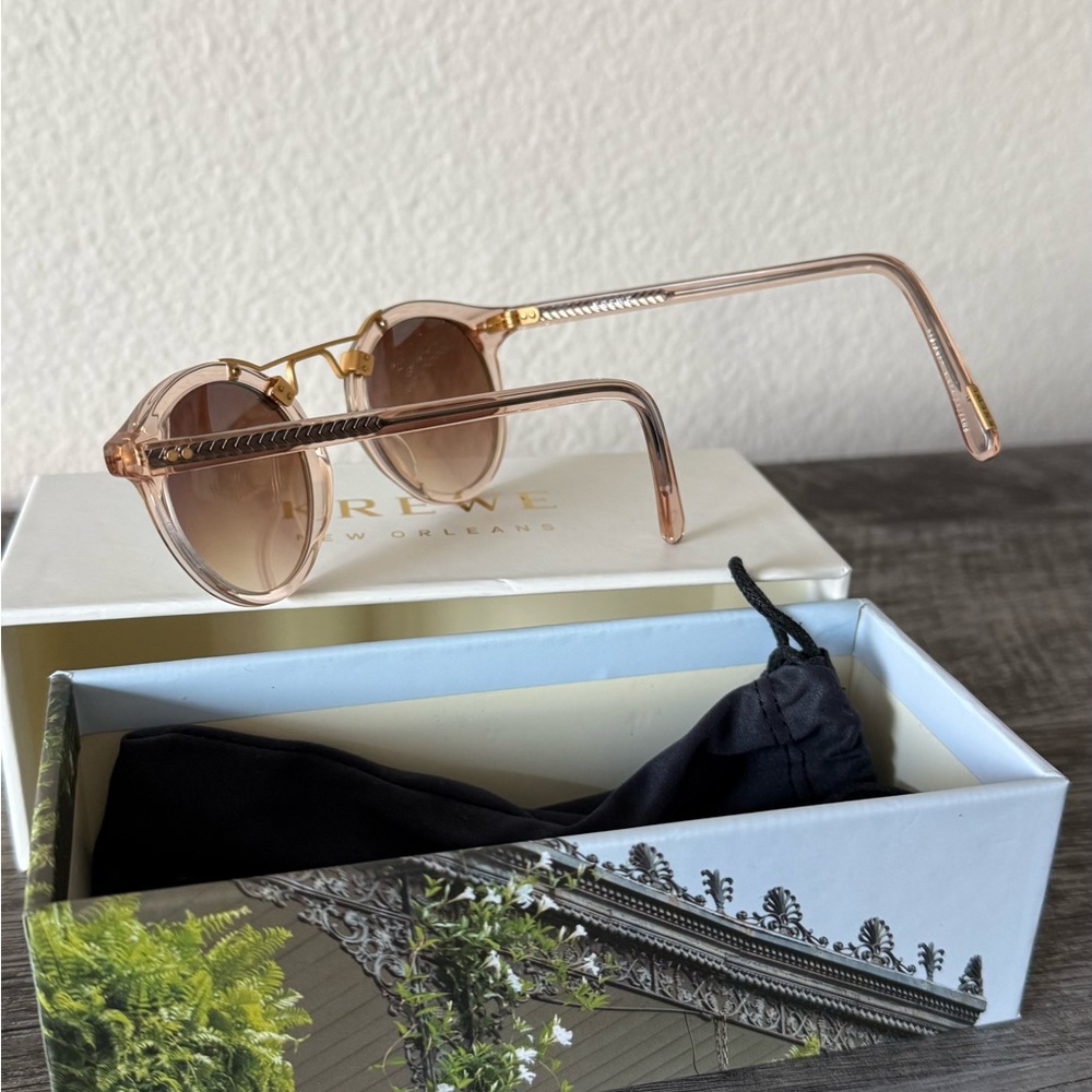 KREWE Gold and Tan Sunglasses - Picture 6 of 7